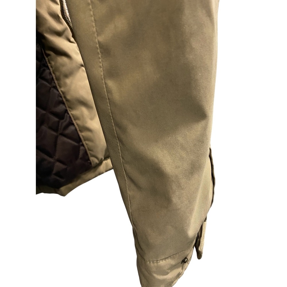 Dockers Mens Microfiber Golf Jacket Tan Khaki Full Zip Quilted Lined XL - Picture 5 of 6